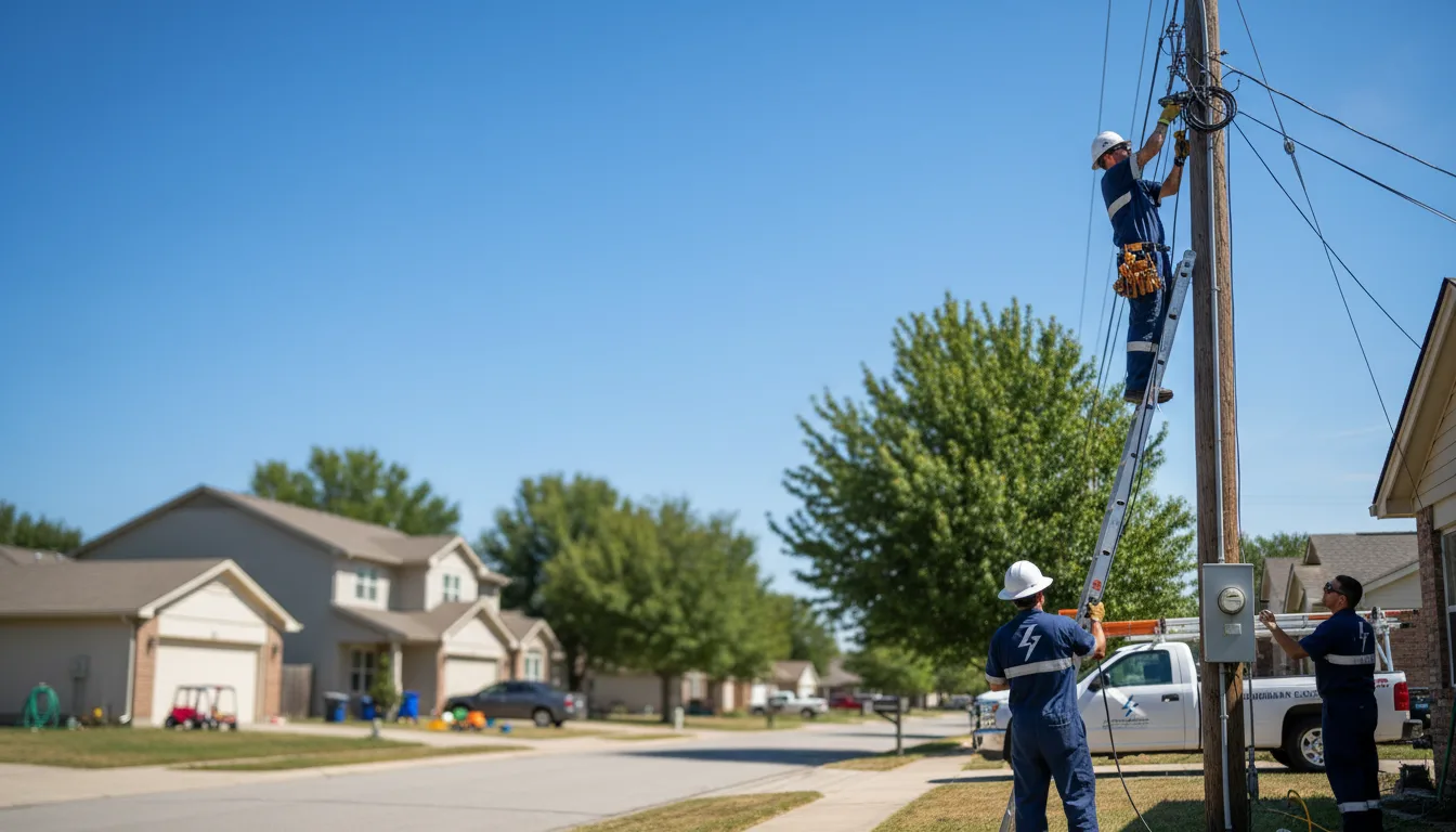 Residential electrician providing installation services in Arabi, GA